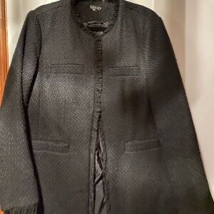 VENUS Textured Black Women's Blazer